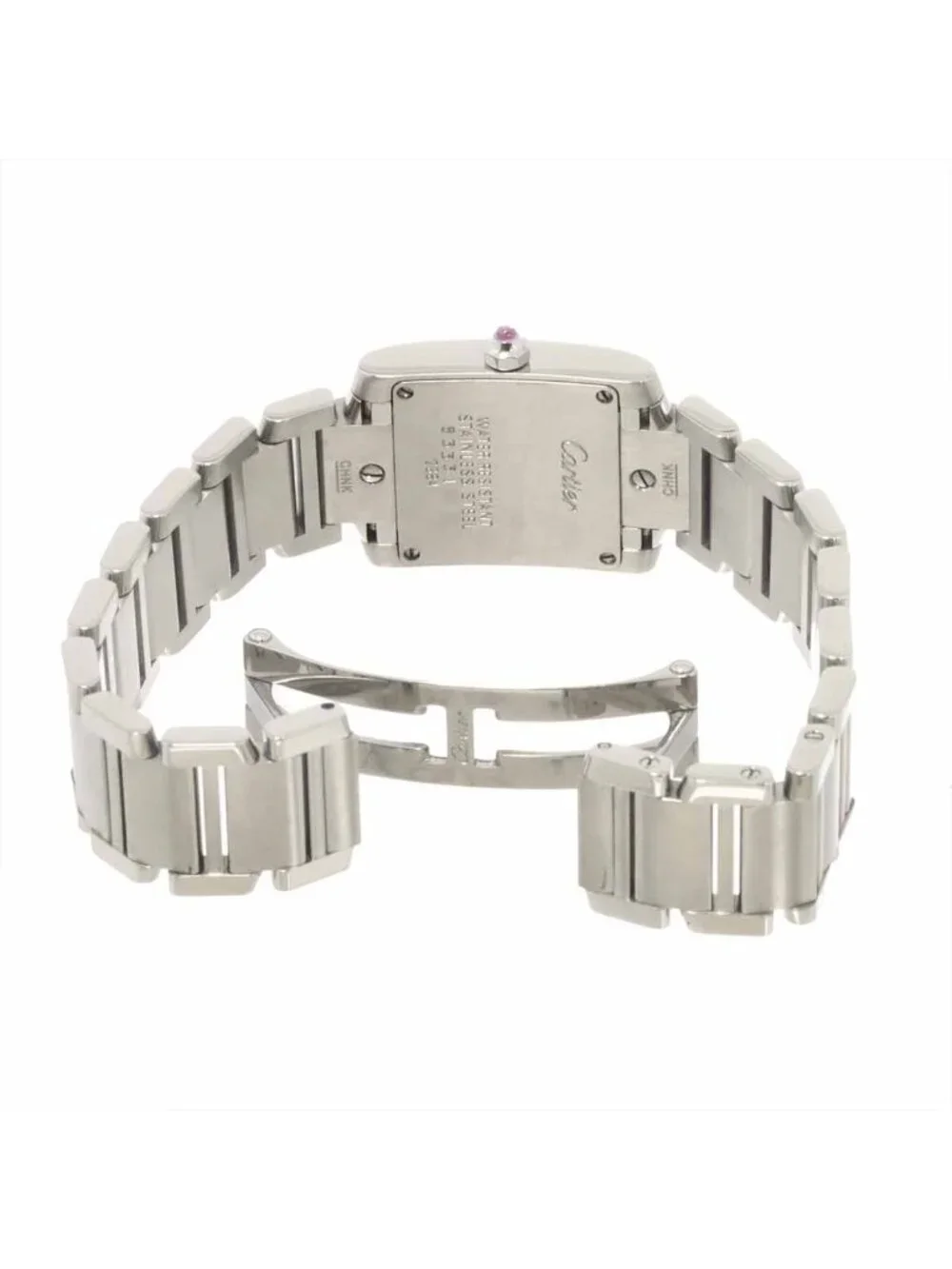 Cartier Tank Francaise SM Watch Pink Shell Quartz